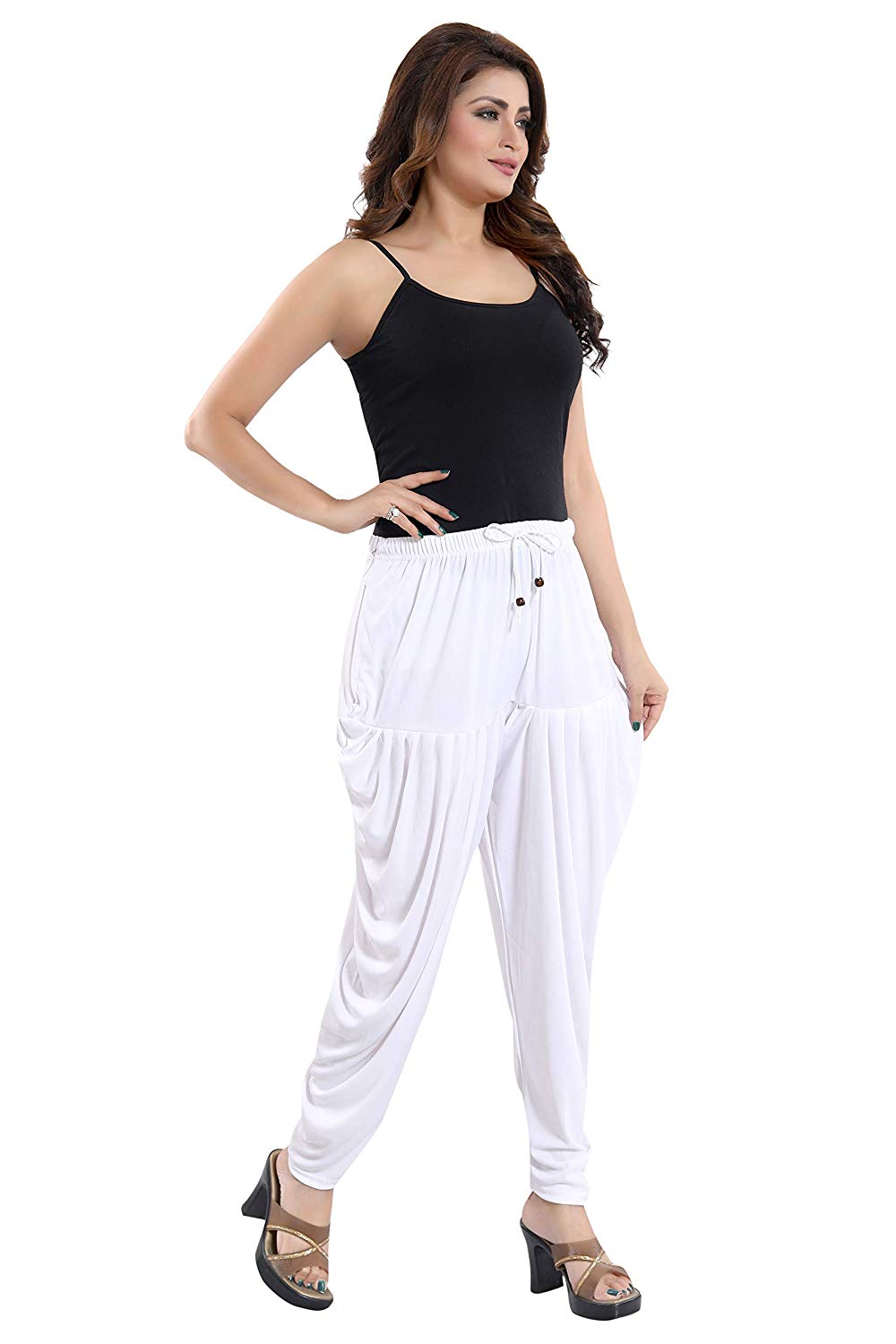 Women's Plain Casual Wear Dhoti Bottom with Pocket