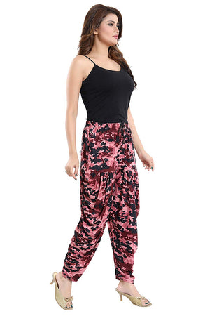 Women's Military Print Casual Wear Dhoti Bottom with Pocket