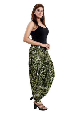 Women's Cheetah Print  Casual Wear Dhoti Bottom with Pocket