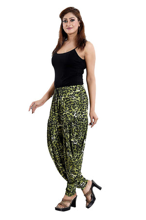 Women's Cheetah Print  Casual Wear Dhoti Bottom with Pocket