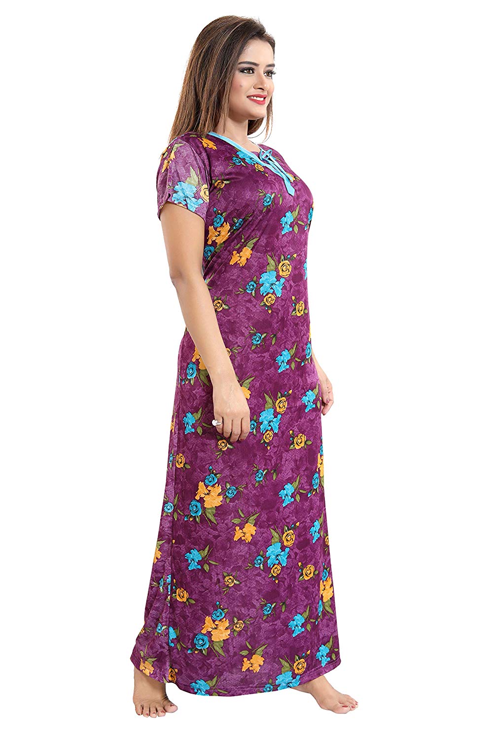 Women's Beautiful Print Night Gown/Nightwear/Nighty/Nightdress