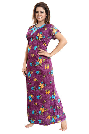 Women's Beautiful Print Night Gown/Nightwear/Nighty/Nightdress