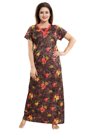 Women's Beautiful Print Night Gown/Nightwear/Nighty/Nightdress