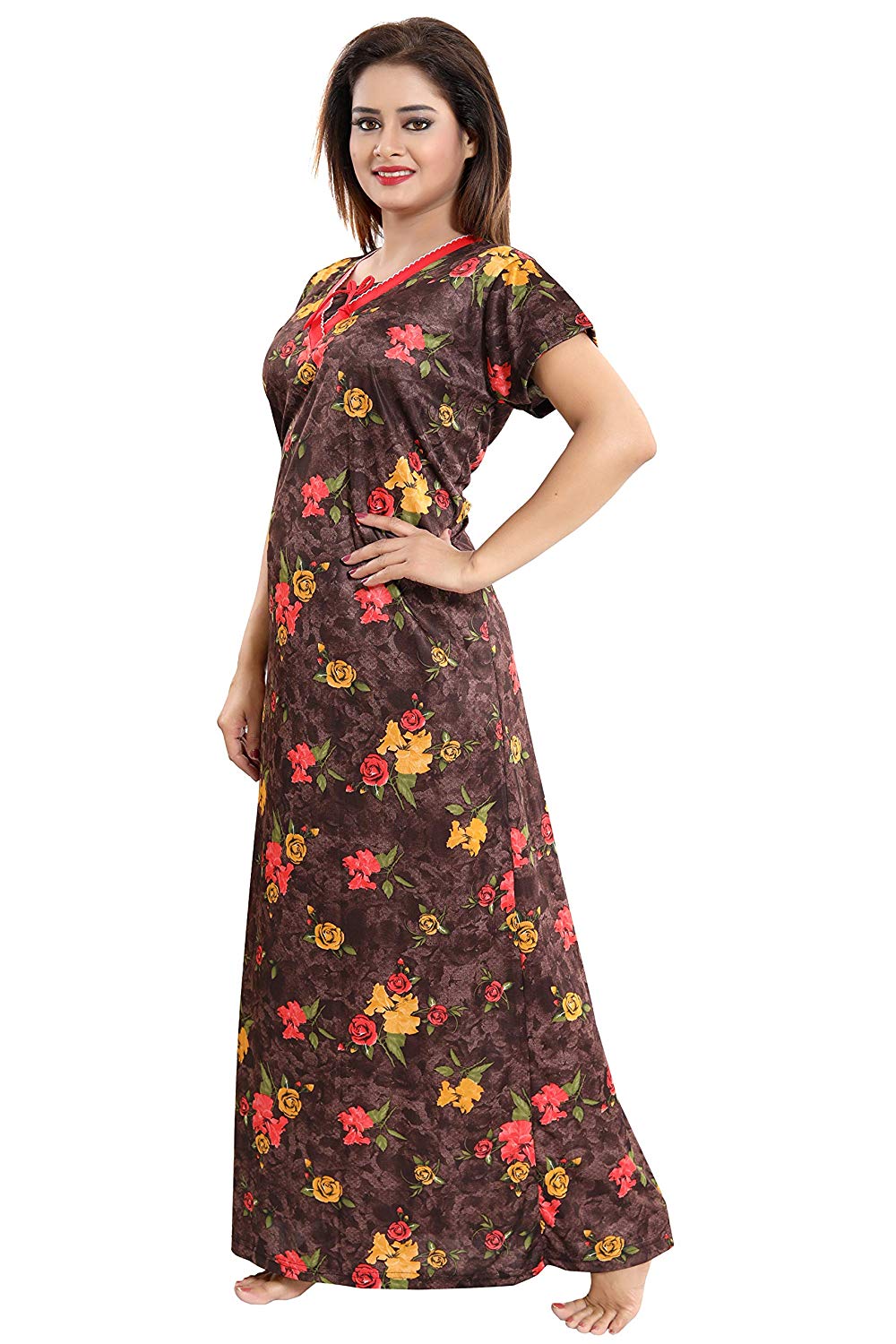 Women's Beautiful Print Night Gown/Nightwear/Nighty/Nightdress