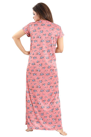Women's Beautiful Flower Print Night Gown/Nightwear/Nighty/Nightdress