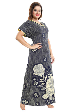 Grey Cotton Night Gown at Rs 450/piece in Kanpur | ID: 19460946355