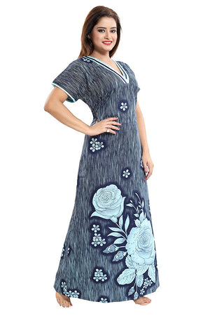 Cotton gown best sale for night