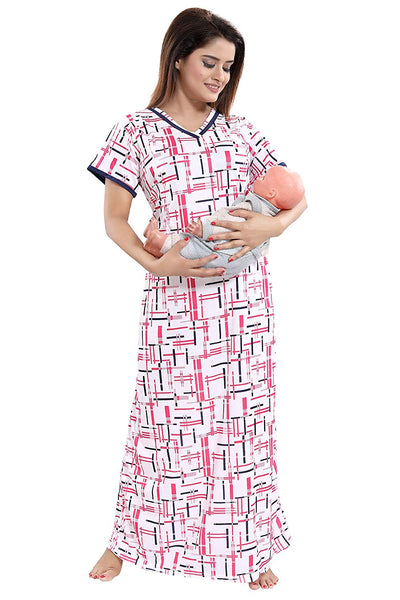 Buy online Round Neck Printed Maternity Nighty from clothing for Women by  Zivame for ₹1099 at 35% off