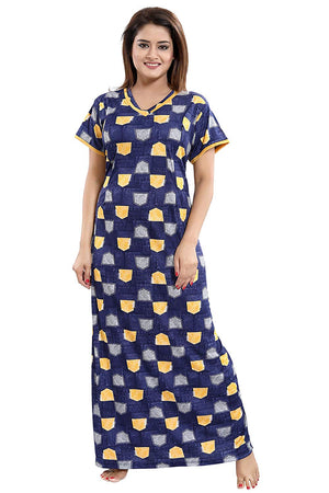 Women's Beautiful Print with Invisible Zip Feeding/Maternity/Nursing Nighty/Nightwear
