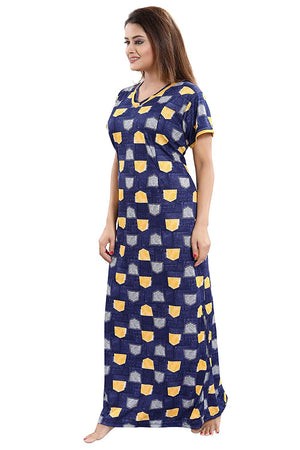 Women's Beautiful Print with Invisible Zip Feeding/Maternity/Nursing Nighty/Nightwear