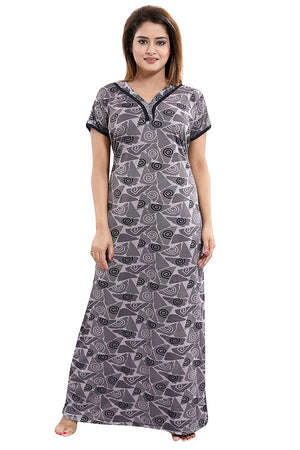 Women s Beautiful Print Night Gown Nightwear Nighty Nightdress