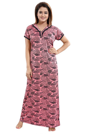 Women s Beautiful Print Night Gown Nightwear Nighty Nightdress