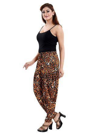 Women's Cheetah Print  Casual Wear Dhoti Bottom with Pocket