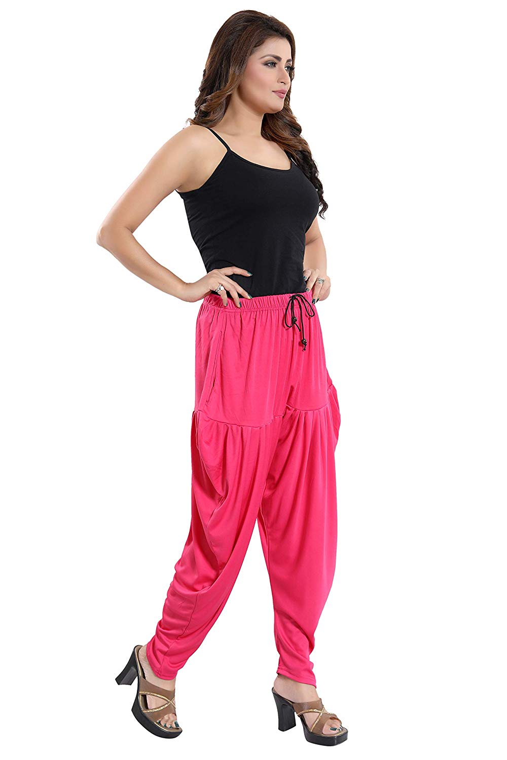 Women's Plain Casual Wear Dhoti Bottom with Pocket