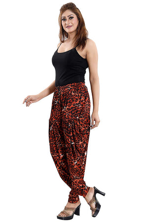 Women's Cheetah Print  Casual Wear Dhoti Bottom with Pocket